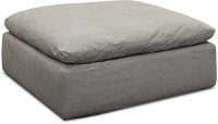 Contemporary Slate Gray Ottoman - Peyton
