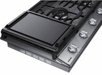 NA36N6555TS Samsung 36 Inch Smart Gas Cooktop with Griddle - Stainless Steel-2