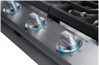 NA36N6555TS Samsung 36 Inch Smart Gas Cooktop with Griddle - Stainless Steel-4