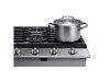 NA36N6555TS Samsung 36 Inch Smart Gas Cooktop with Griddle - Stainless Steel-5