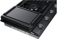 NA36N6555TG Samsung 36 Inch Smart Gas Cooktop with Griddle - Black Stainless Steel-2