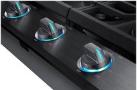 NA36N6555TG Samsung 36 Inch Smart Gas Cooktop with Griddle - Black Stainless Steel-3