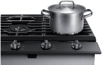 NA36N6555TG Samsung 36 Inch Smart Gas Cooktop with Griddle - Black Stainless Steel-4