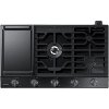NA36N6555TG Samsung 36 Inch Smart Gas Cooktop with Griddle - Black Stainless Steel-7