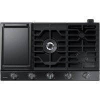 NA36N6555TG Samsung 36 Inch Smart Gas Cooktop with Griddle - Black Stainless Steel-7
