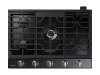 NA30N7755TG Samsung 30 Inch Dual Power Burner Smart Gas Cooktop - Black Stainless Steel