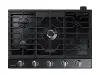 NA30N7755TG Samsung 30 Inch Dual Power Burner Smart Gas Cooktop - Black Stainless Steel