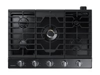 NA30N7755TG Samsung 30 Inch Dual Power Burner Smart Gas Cooktop - Black Stainless Steel