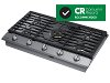 NA36N7755TS Samsung 36 Inch Gas Cooktop with 22K BTU Dual Power Burner - Stainless Steel-2