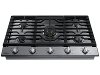 NA36N7755TS Samsung 36 Inch Smart Gas Cooktop with 22K BTU Dual Power Burner - Stainless Steel-3