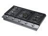NA36N7755TS Samsung 36 Inch Smart Gas Cooktop with 22K BTU Dual Power Burner - Stainless Steel-4