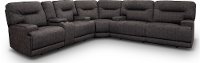 Charcoal Gray Power Reclining Sectional Sofa - Stanza