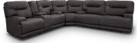 Charcoal Gray Power Reclining Sectional Sofa - Stanza