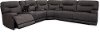 Charcoal Gray Power Reclining Sectional Sofa - Stanza-2