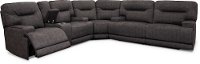 Charcoal Gray Power Reclining Sectional Sofa - Stanza-2