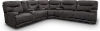 Clearance Stanza Charcoal Gray 3 Piece Power Reclining Sectional