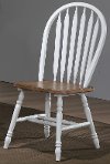 Modern Two-Tone Brown and White Dining Chair-3