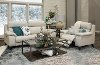 Frost White Leather-Match Power Recliner - Venice-4