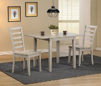 Light Gray Rustic Dining Table - Carmel-4