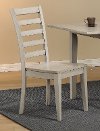 Light Gray Rustic Ladder Back Dining Room Chair - Carmel