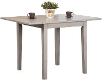 Light Gray Wood 3 Piece Dining Set with Rake Back Chairs - Carmel-4