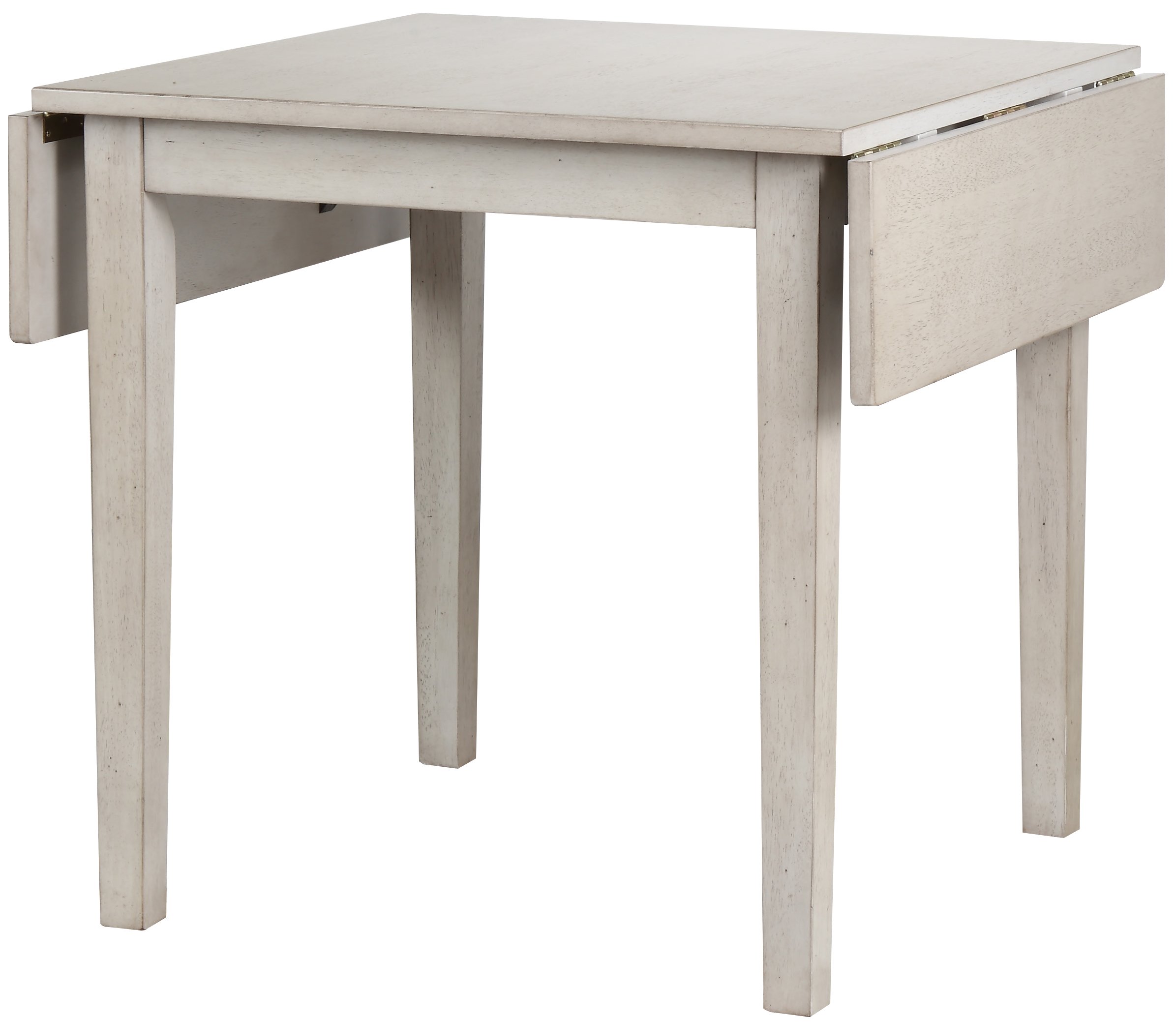 Light Gray Rustic 3 Piece Dining Set with Ladder Back Chairs - Carmel-2