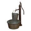 Outdoor Rust Brown and Gray Metal Water Fountain-2