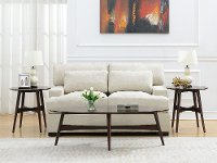 Cherry 3 Piece Coffee and End Table Set