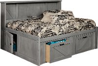 Rustic Gray Full Roomsaver Storage Bed - Urban Ranch