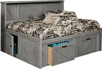 Rustic Gray Full Roomsaver Storage Bed - Urban Ranch
