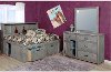 Rustic Gray 4 Piece Full Storage Bedroom Set - Urban Ranch