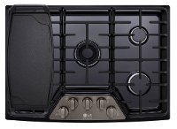 LSCG307BD LG STUDIO 30 Inch Gas Cooktop - Black Stainless Steel