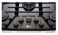 LSCG307BD LG STUDIO 30 Inch Gas Cooktop - Black Stainless Steel-4