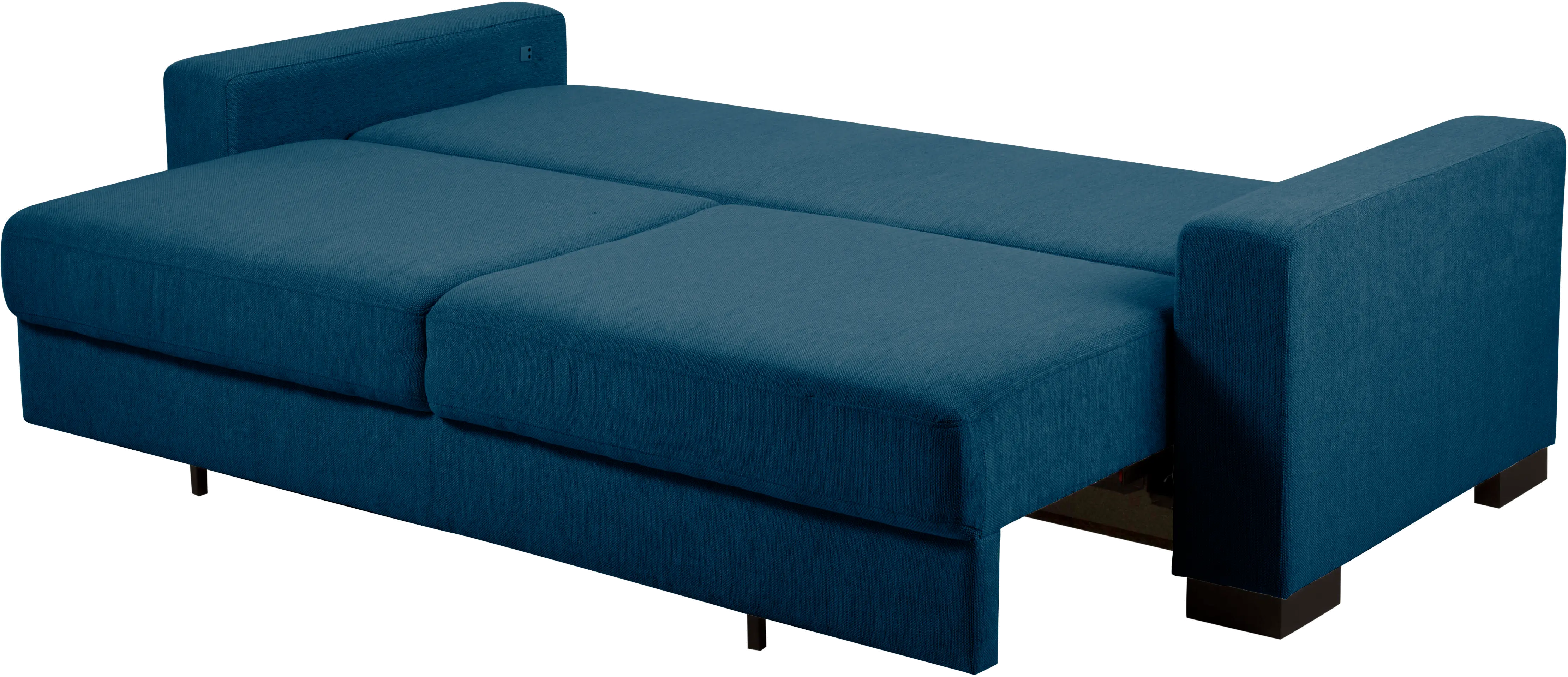 Contemporary Turquoise Blue Sofa Bed - Canterbury-3