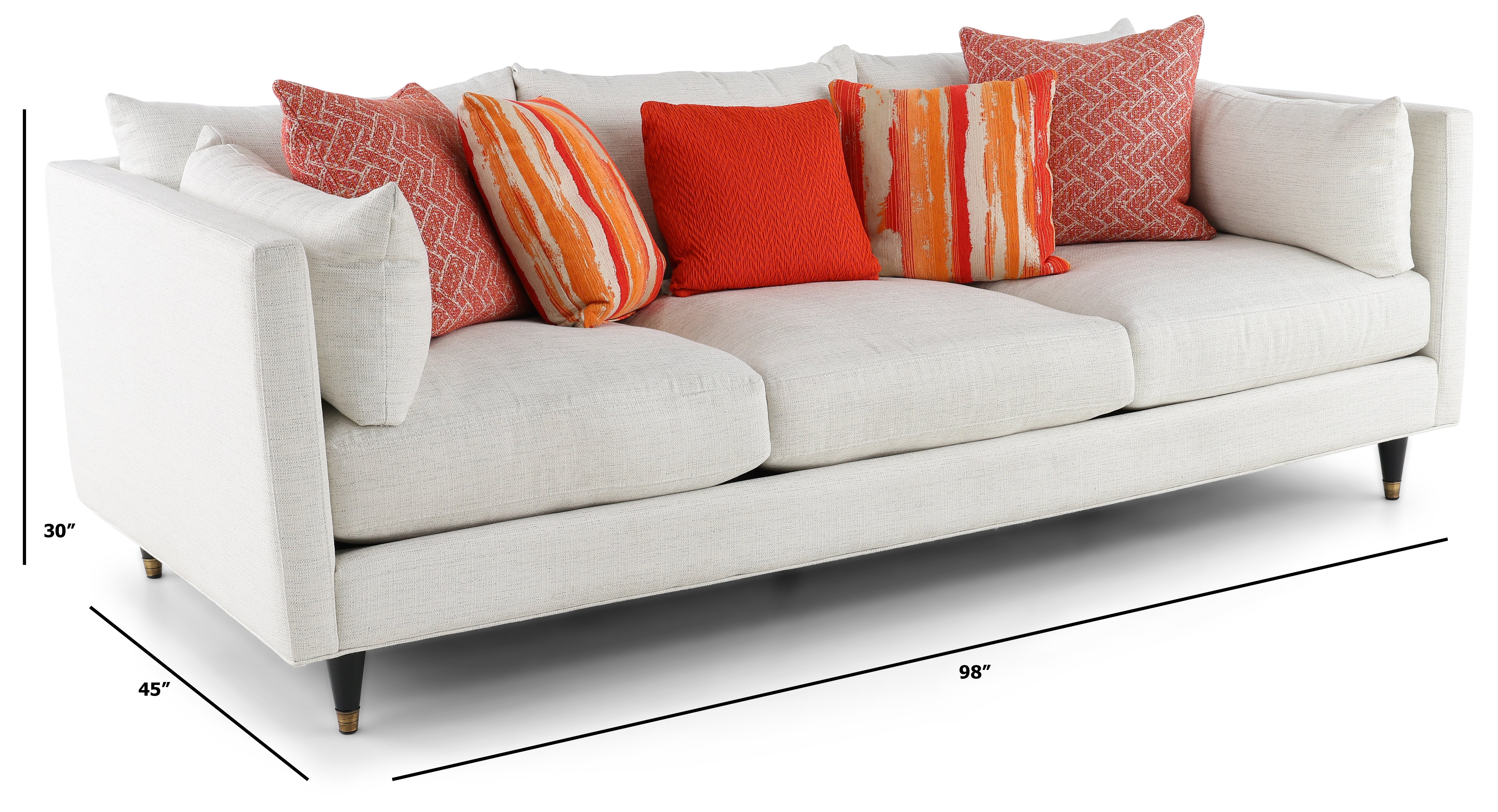 38970 Contemporary Natural White Sofa - Pia-3