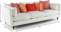 Contemporary Natural White Sofa - Pia-3
