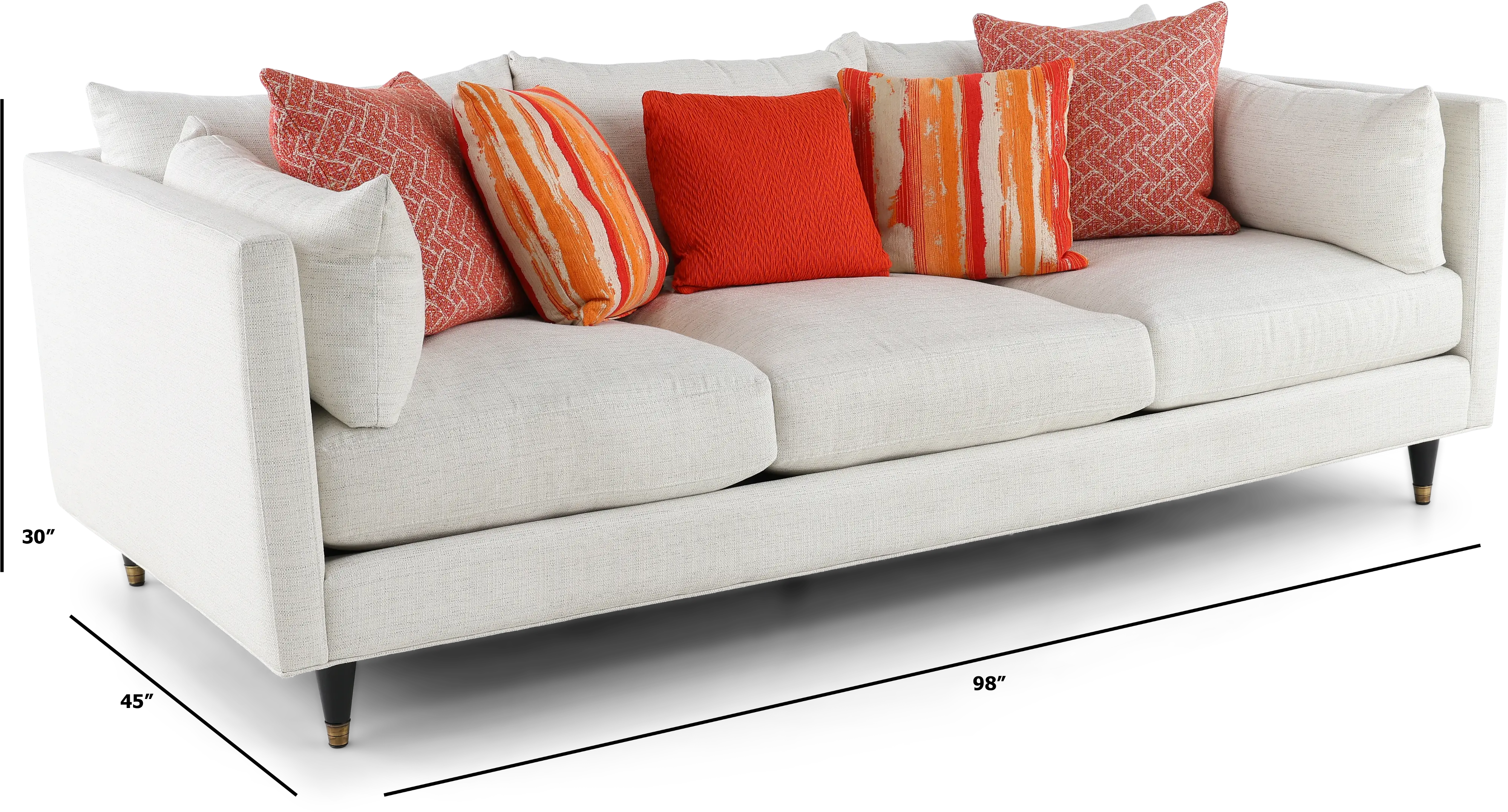 38970 Pia Contemporary Natural White Sofa-3