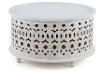 Contemporary White Round Coffee Table - Marguerite