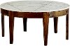 Brown and White Marble Coffee Table - Marmoreal