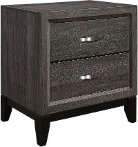 Modern Farmhouse Gray Nightstand - Atticus