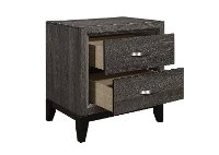Modern Farmhouse Gray Nightstand - Atticus-2