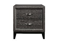 Modern Farmhouse Gray Nightstand - Atticus-3