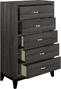 Modern Farmhouse Gray Chest of Drawers - Atticus-2