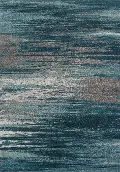 MG5993/8X11/MODERNGR Modern Grays 8 x 11 Gray and Teal Area Rug