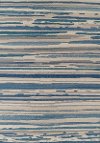 Clearance 8 x 10 Large Indoor-Outdoor Silver and Blue Rug - St. Croix