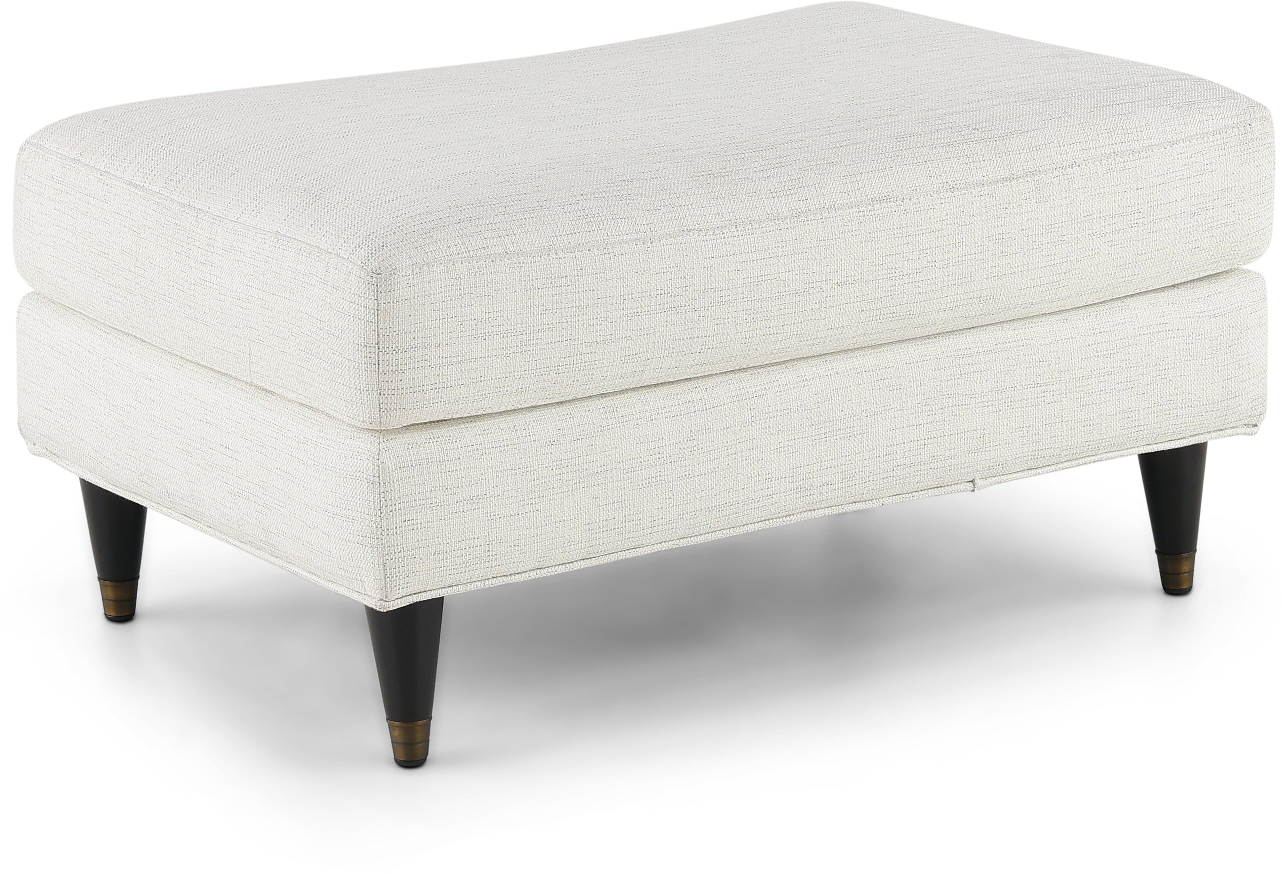 38902 Contemporary Natural White Ottoman - Pia-1