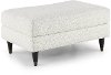 Contemporary Natural White Ottoman - Pia