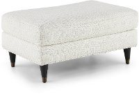 38902 Contemporary Natural White Ottoman - Pia-1