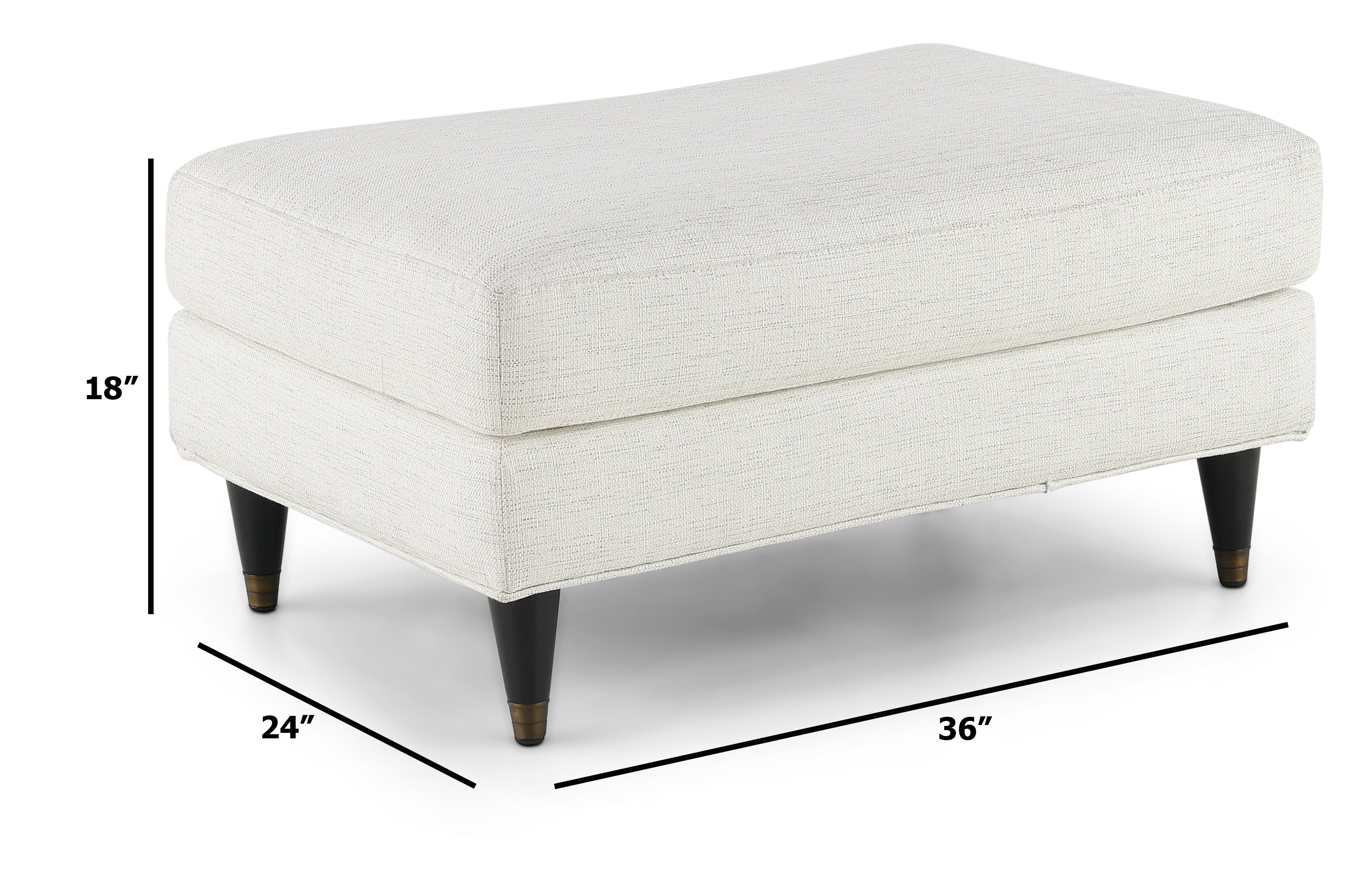 38902 Contemporary Natural White Ottoman - Pia-3