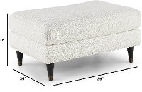 38902 Contemporary Natural White Ottoman - Pia-3